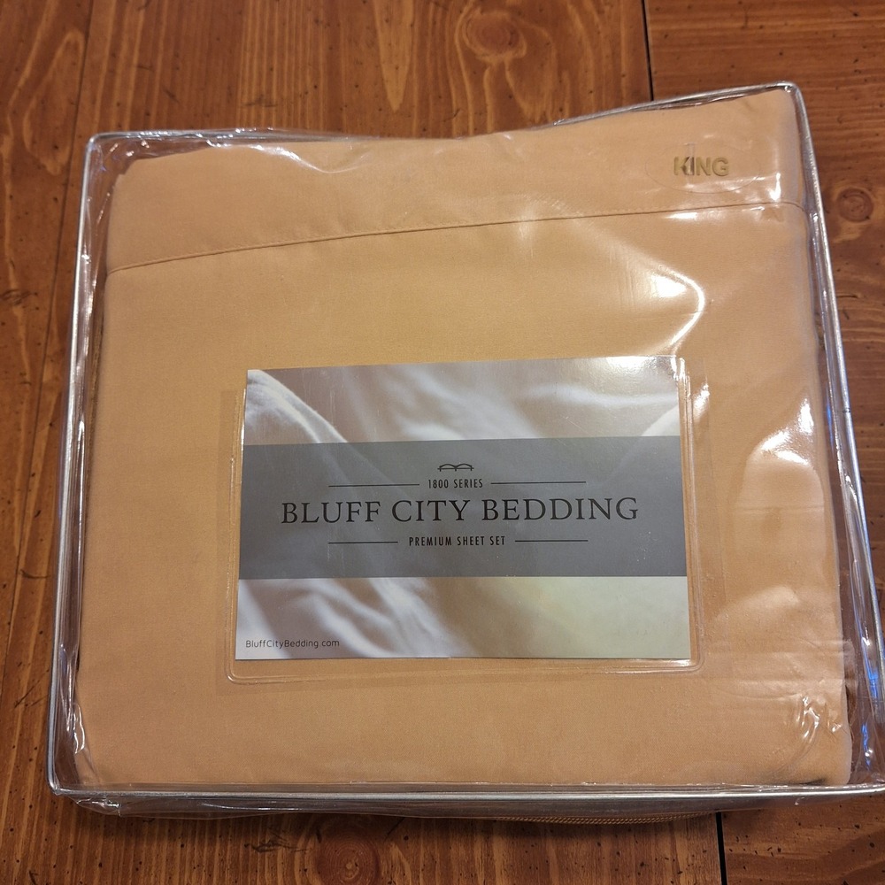 Bluff City Bedding 4‎ Pc Premium Sheet Set Size 1800 Series King/Cal King NEW
